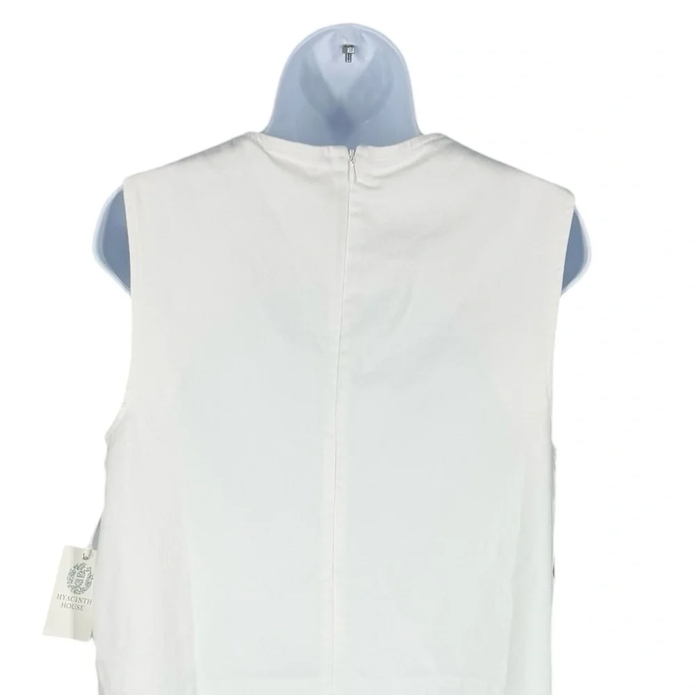 Tuckernuck Hyacinth House Bitsy Twill Mini Swing Dress White NWT Size L - Picture 7 of 12